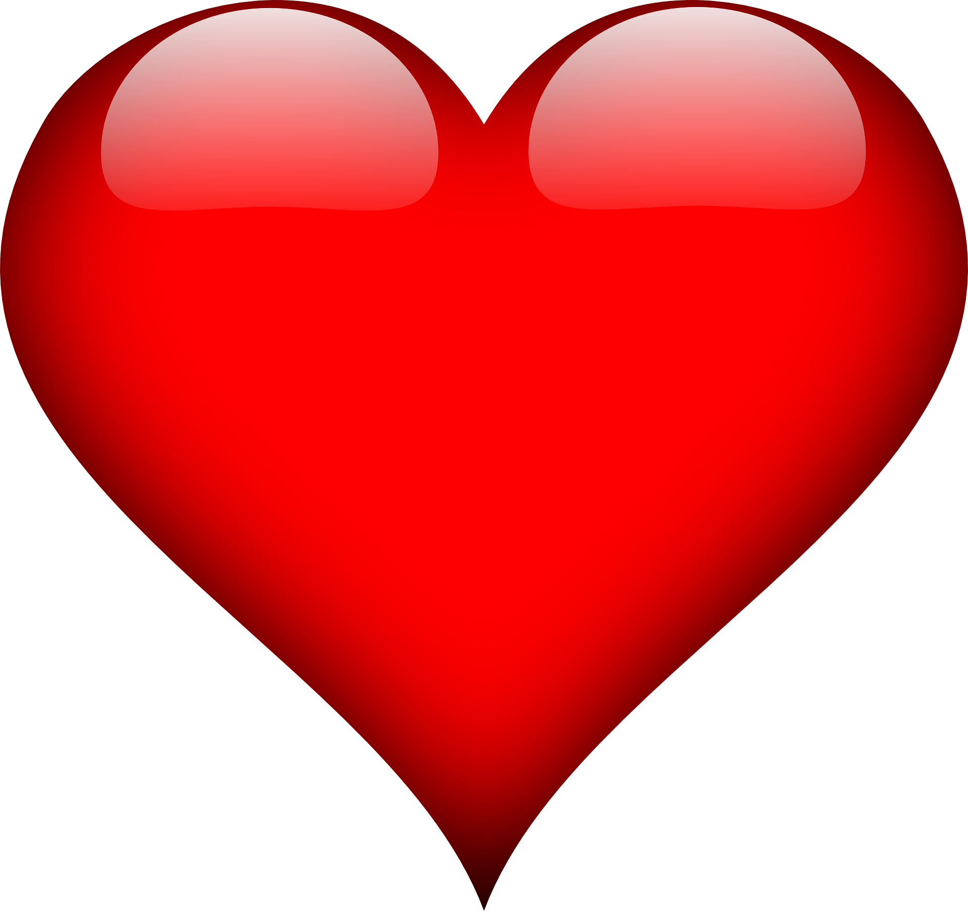 A red heart icon